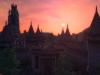 Skingrad bei Sonnenuntergang